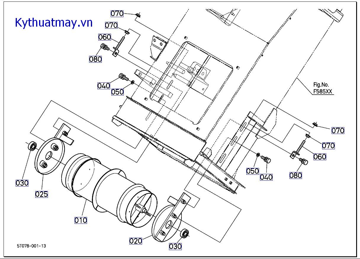 Trống ống dẫn nhỏ hơn 500809